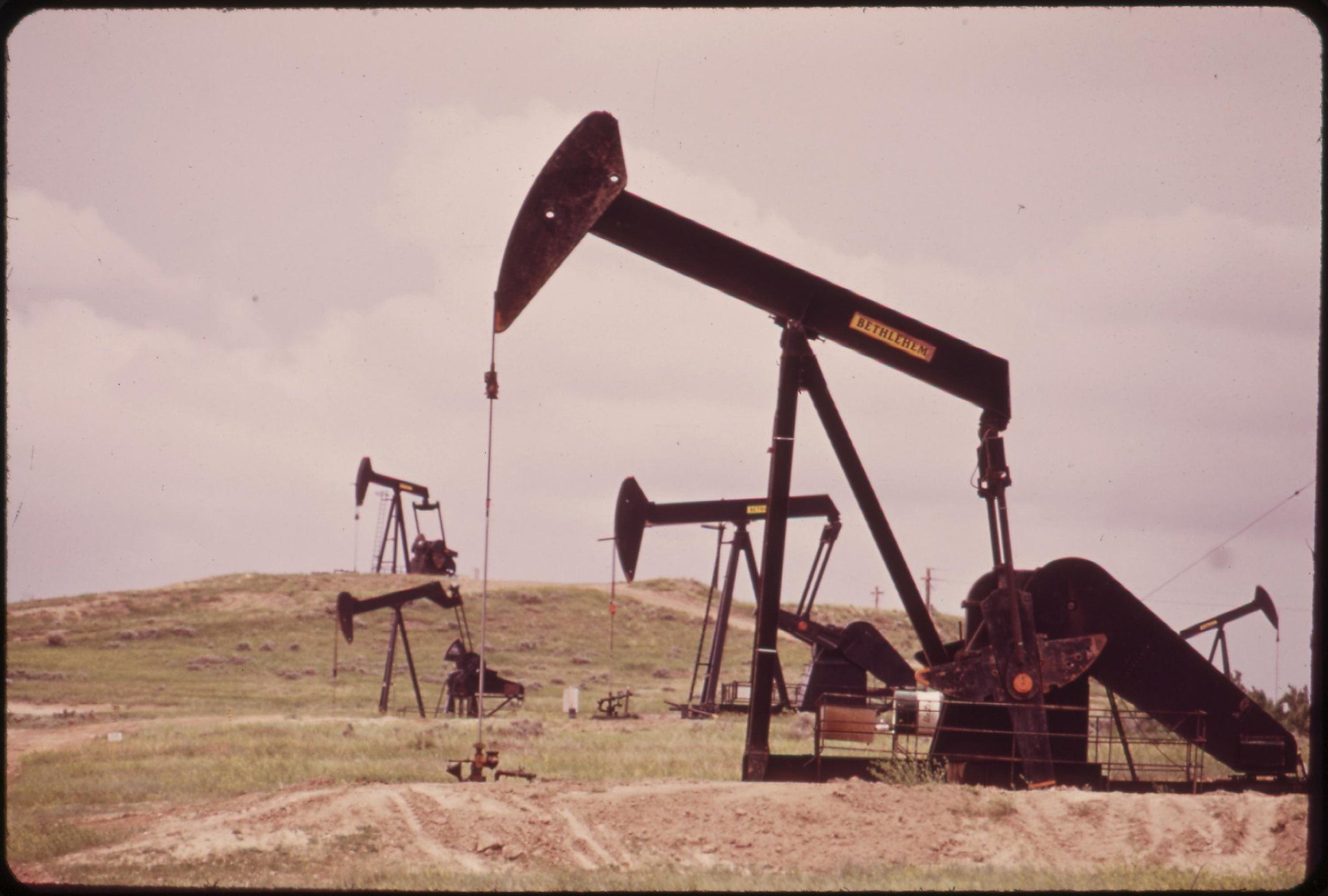 oil wells